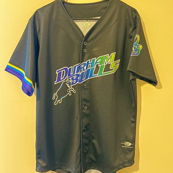 Junior Caminero Durham Bulls Tampa Bay Devil Rays Jersey - Large - Picture 1 of 3